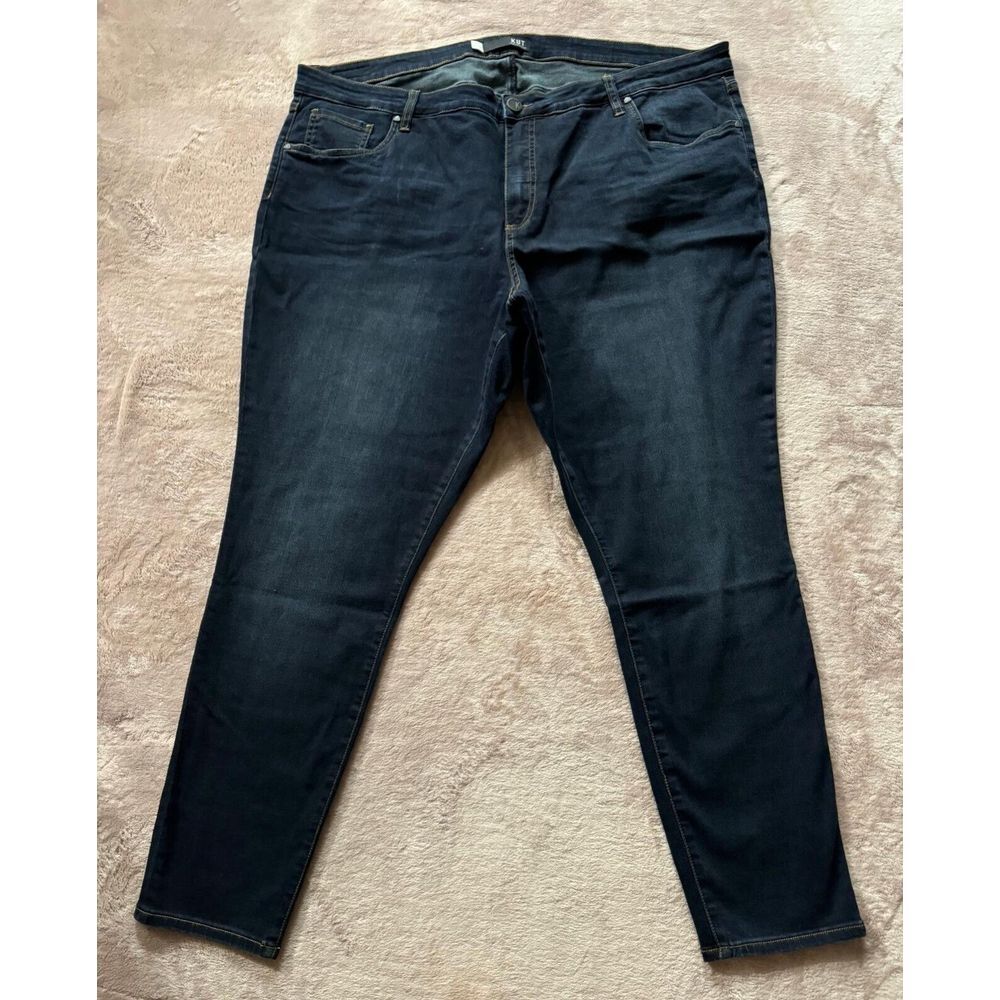 KUT from‎ the Kloth Womens Blue Donna Skinny Denim Dark Wash Jeans Size 24W